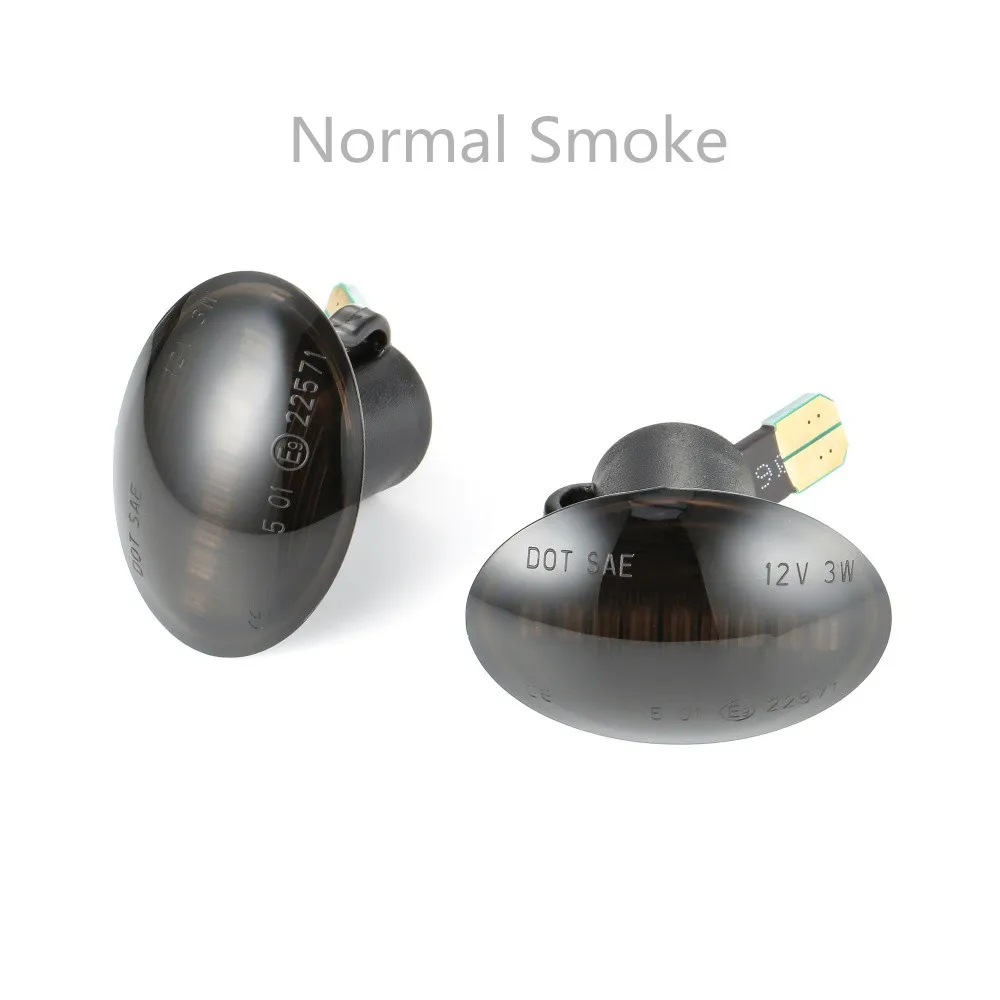 Normal Smoke 2 шт. динамический Светодиодный Боковой габаритный фонарь дымовой струящийся указатель Поворота Боковой повторитель поворота для Maserati для Lancia Fiat Maserati - Испускаемый цвет: Normal Smoke
