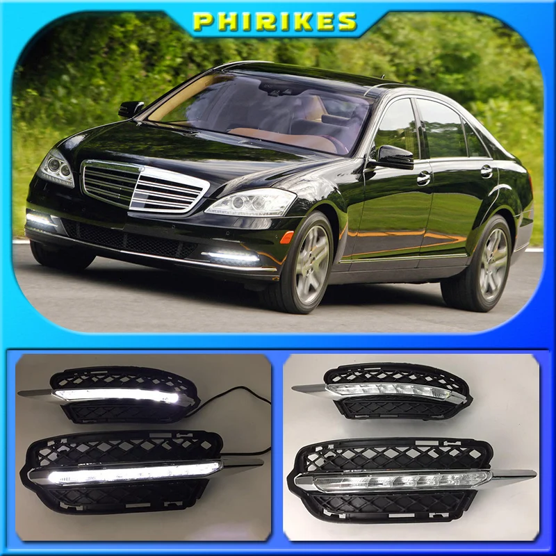 

For Mercedes-Benz S Class W221 S300 S350 S400 S500 09-13 DRL Daytime Running Lamp Fog Ligh