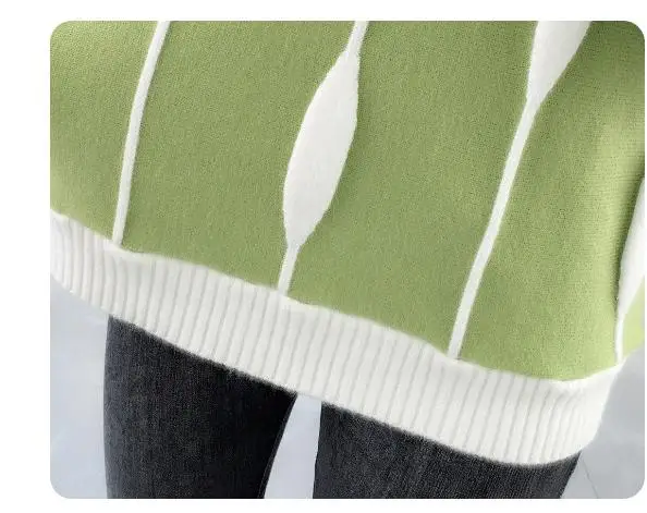 

2020 Women in spring and autumn winter with New style fashion Long sleeve Set head High collar Sweater coat