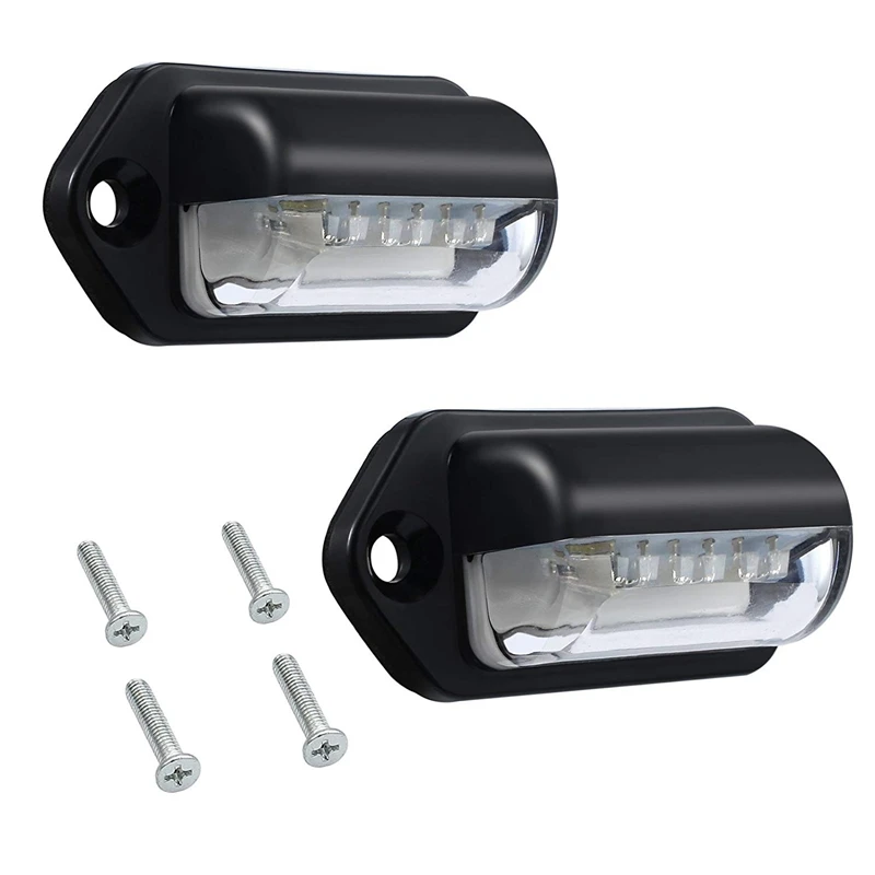 

Number Plate Lights Led License Plate Light Rear Lamps Universal 12v 24v For Car Trailer Vehicle Truck Ute Van Caravan Lorry Boa