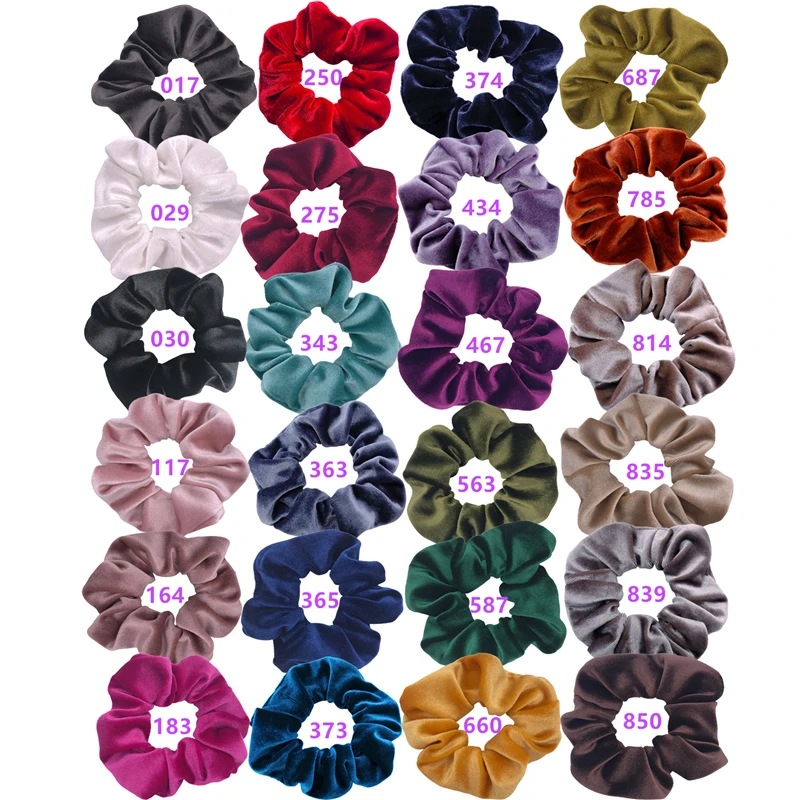 Мягкий бархат резинка для волос девочек Женский хвостик резинки галстуки