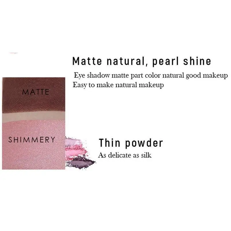 New 4 Color Wine Red Eyeshadow Palette Pressed Shimmer Matte Eye Shadow MakeUp Long-Lasting For Beauty |
