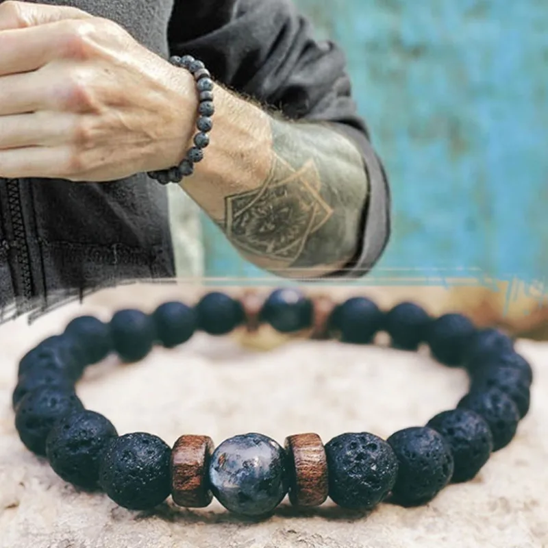 

New Creative Simple Trendy Natural Stone Beads Bracelet 2021