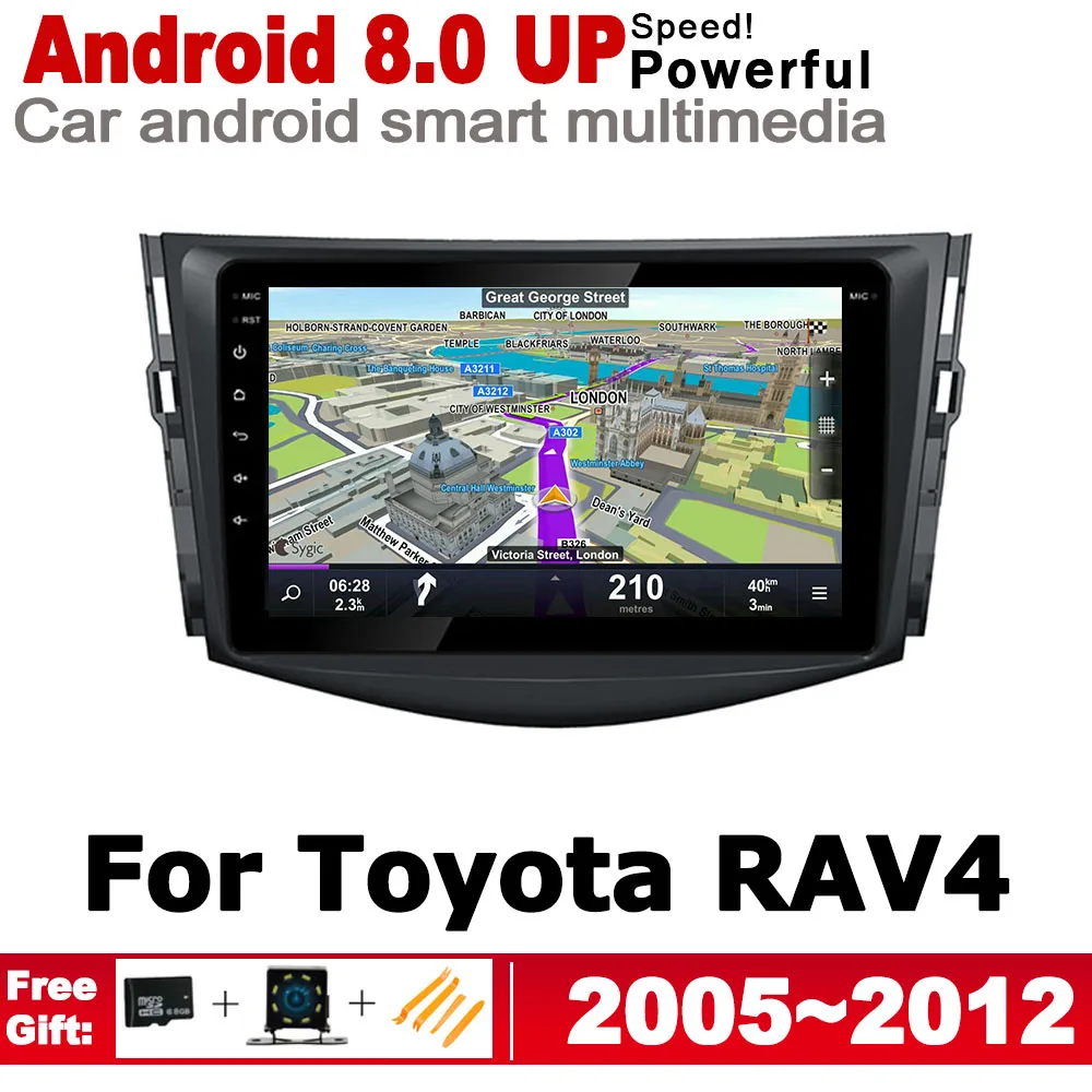 ZaiXi IPS 2 din Автомобильный dvd плеер Android для Toyota RAV4 2005 ~ 2012 GPS навигация Мультимедийная