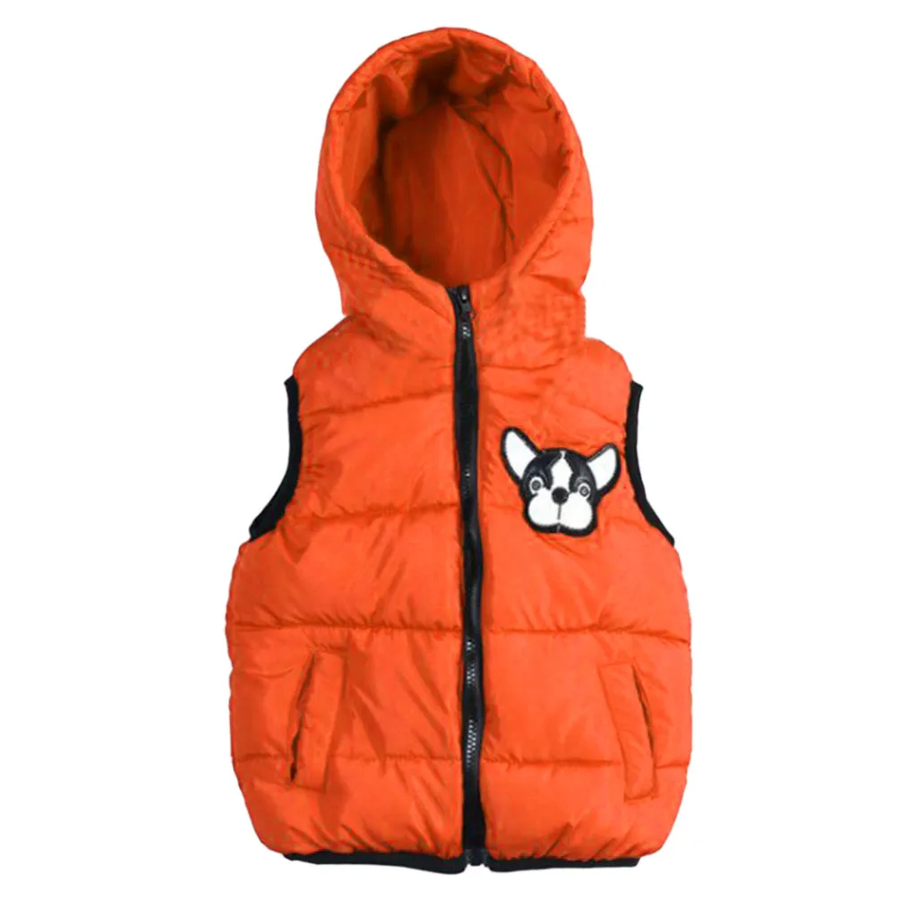 Детская куртка с капюшоном и мультяшной собакой для маленьких мальчиков девочек