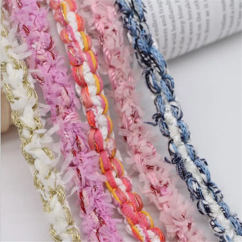 1.5cm network new French hand-woven ribbon lace clothing jacket DIY material | Дом и сад