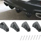 4 шт. Универсальный Автомобильный задний бампер литая Акула спойлер для Ford Focus Fusion Escort Kuga Ecosport Fiesta Falcon EDGEExplorer