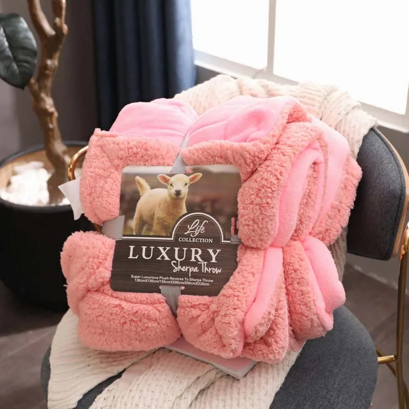Домашняя зимняя Флисовая теплая покрывало одеяло текстиль бытовые пледы