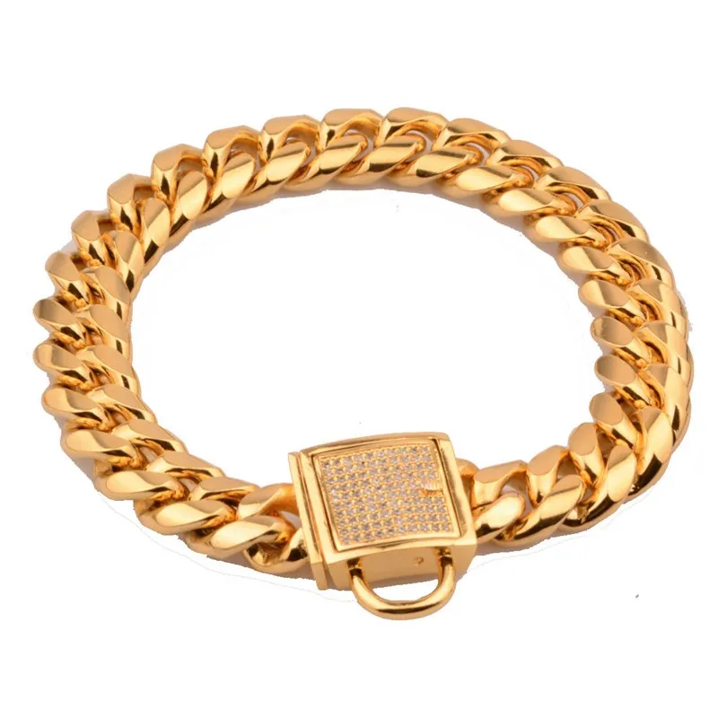 Роскошные Металлические тренировочные ошейники для собак больших Питбуль