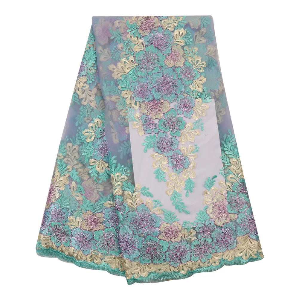 

3d french lace fabric peach bridal lace fabric high quality african lace materia embroidery tulle lace for african dress ni3227