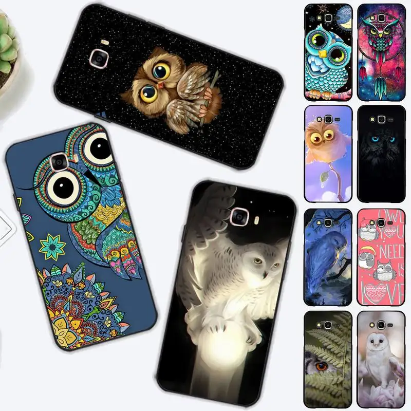 

Yinuoda Owl Bird Phone Case for Samsung J 2 3 4 5 6 7 8 prime plus 2018 2017 2016 core