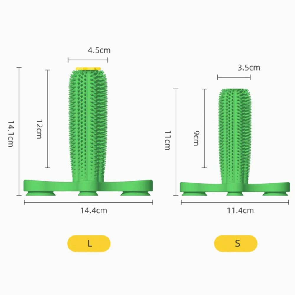 

Health Dog Toys For Small Dogs Yorkshire Terrier Tooth Cleaning Toothbrush Dog Rubber Puppy Suction Cup Chew Toy Pet Supplies