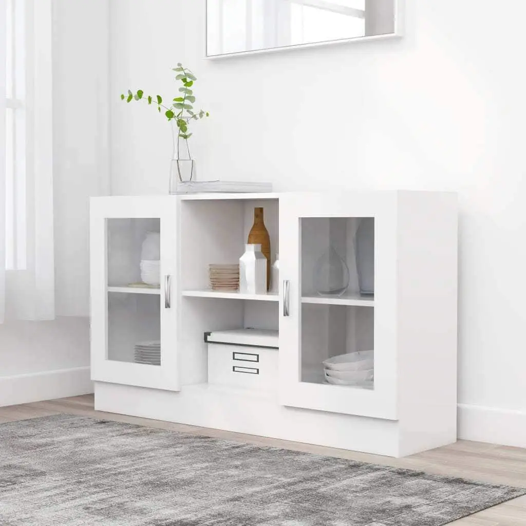 

Sideboard Storage Cabinet Sideboard Console Decoration Cupboard Organizer Living Room White Chipboard Room