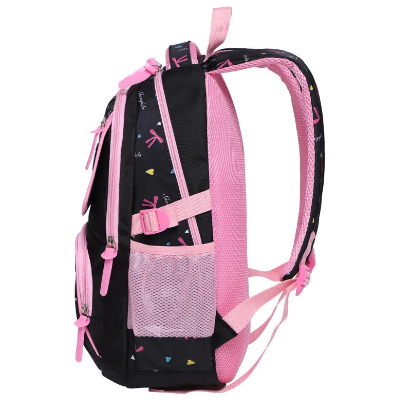 Школьные рюкзаки для девочек начальной школы детские с мультяшным принтом