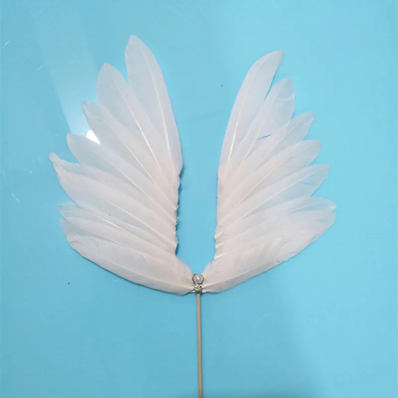 Крылья ангела топперы для торта Свадебный кекс флаг украшение вечерние ринки