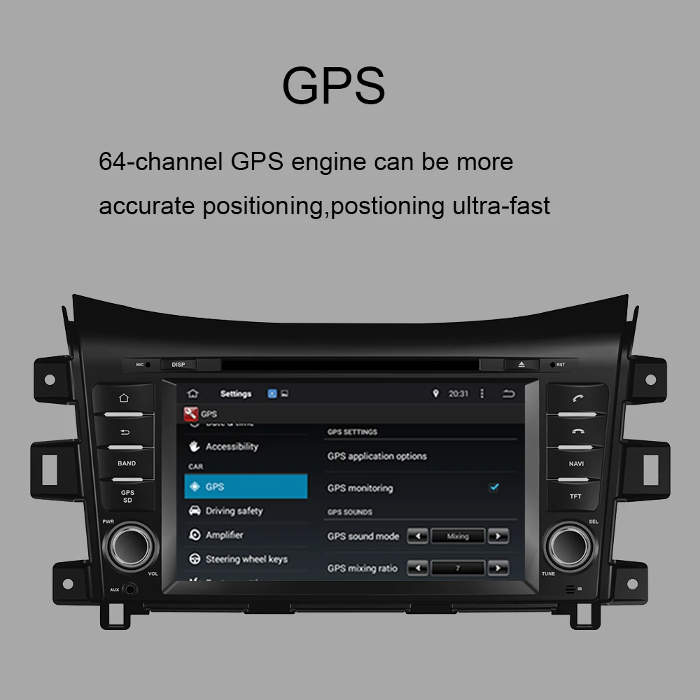 Автомобильный мультимедийный DVD-плеер с GPS-навигацией для Nissan NP300/Navara 2014-2022 Android 10 0