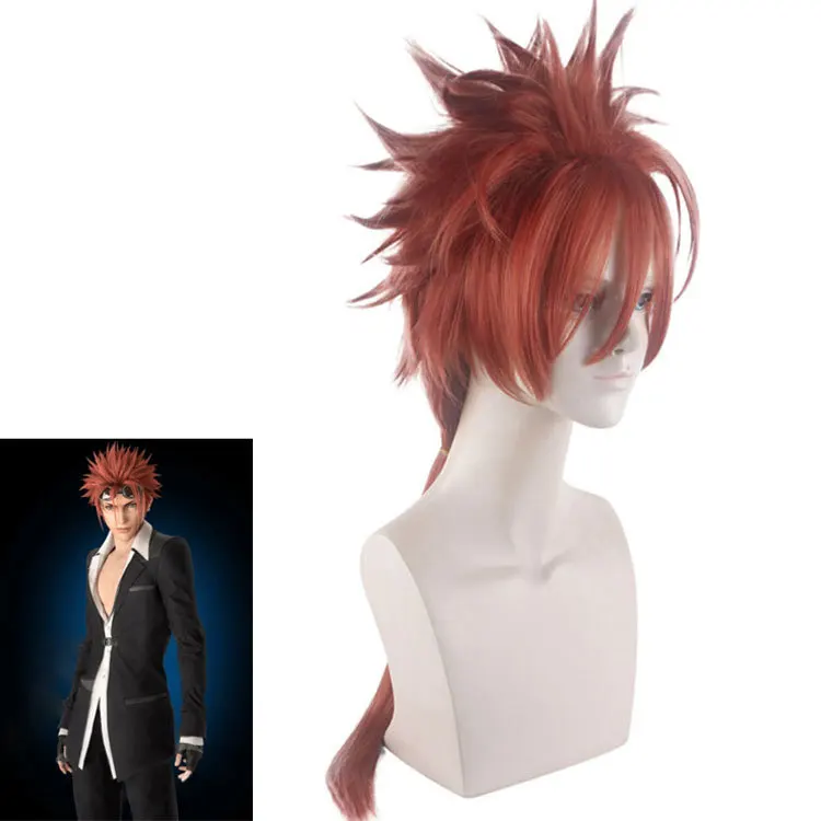 

Аниме 75 см FF7 Final Fantasy VII FFVII Reno 75 см красные длинные высокотемпературные волокна волосы парики аксессуары косплей парик