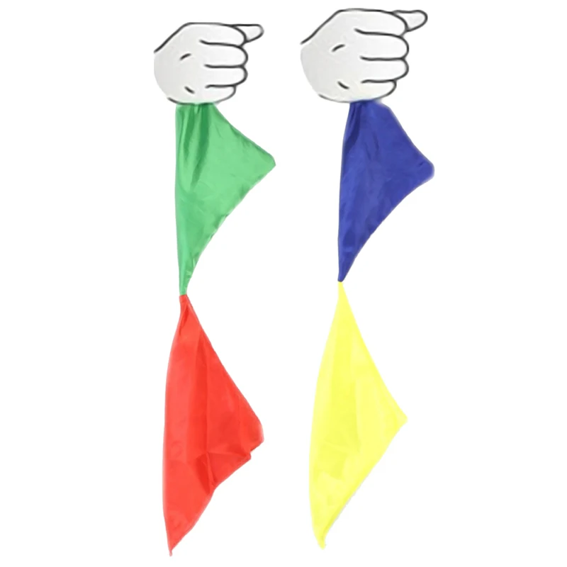Bufandas de seda de colores para trucos, utillaje para actuaciones de calle, utillaje de escenario, cambio de Color S3C1 S, 1 Uds.-4