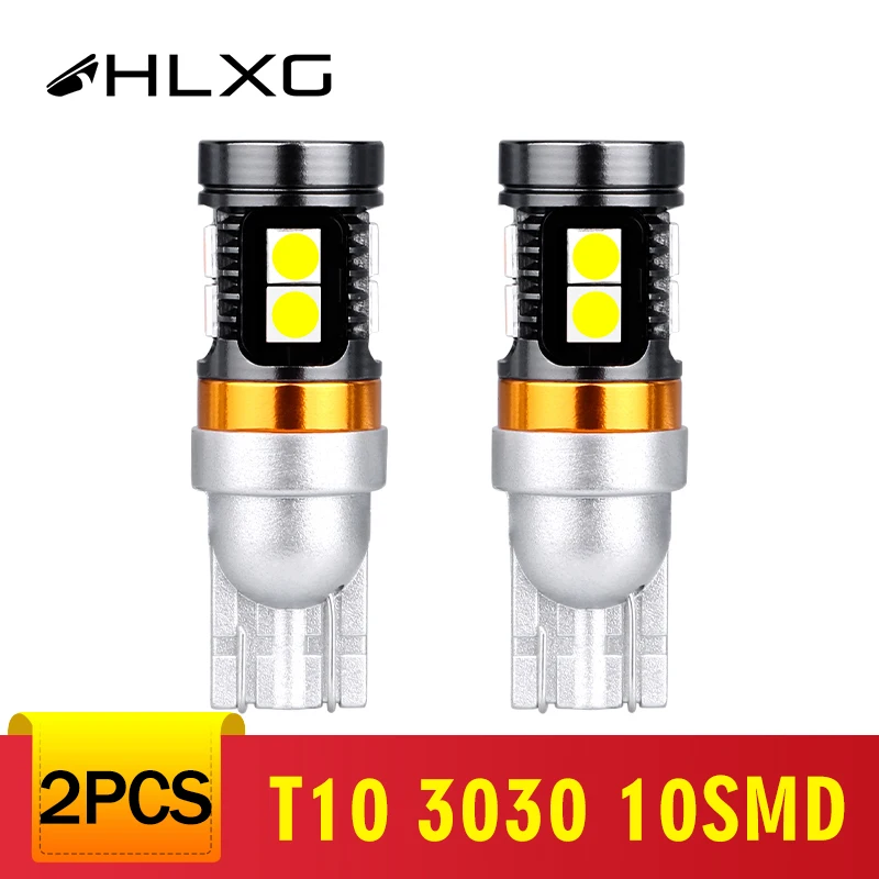 Светодиодные лампы W5W T10 автомобильный светильник 3030 10SMD для освещения парковки