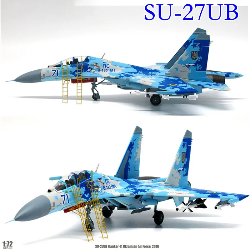 1:72 Su 27 модель истребителя игрушка украинские ВВС статический симулятор продукта