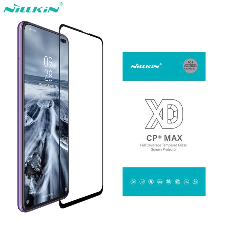 

For Xiaomi Poco X3 NFC Poco X3 X3 Pro X2 Tempered Glass Nillkin XD CP+MAX 9H Anti Glare Full Screen Protector Film For Redmi K30