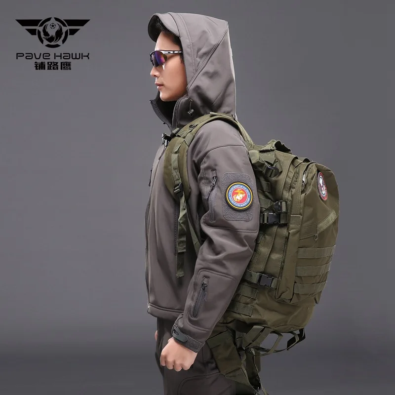 Уличная Профессиональная Мужская Военная Тактическая походная куртка акулья