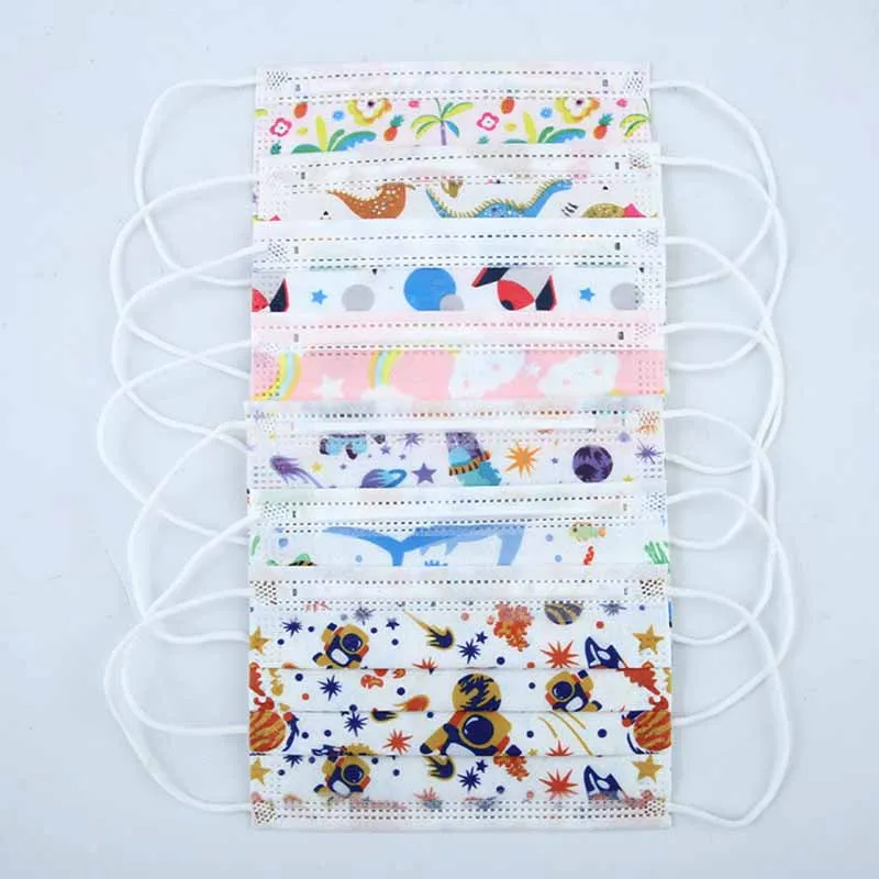 

Ear hook Children's cartoon filter quick release disposable hygienic thickened mask hygienic thickened mask 3 layers mask