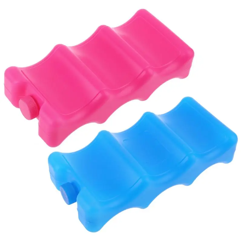 

600ml Reusable Ice Brick Ice Block Ice Pack Cooler Milk Storage For Cooler Bag J2HD