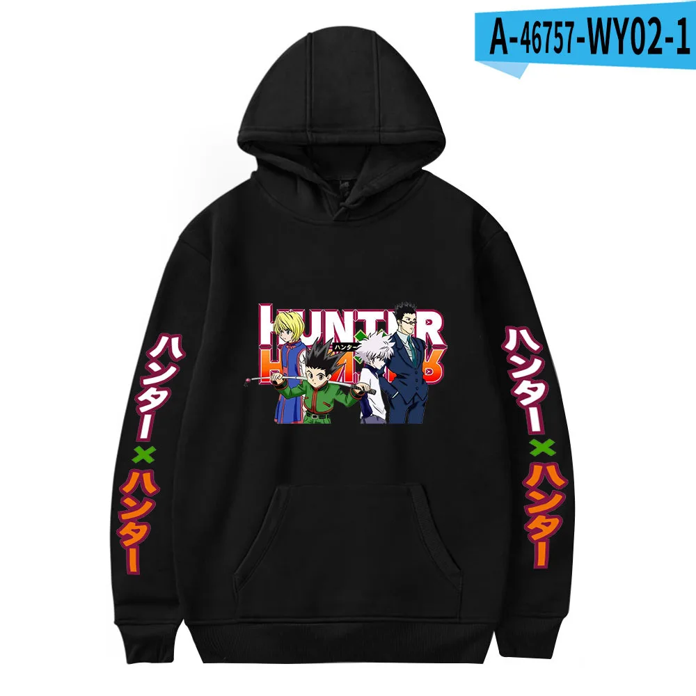 

2020 Anime Hunter X Hunter Autumn Winter Killua Leorio Kurapika Gon Hisoka Pullover Hoodie Streetswear Tops Pullovers