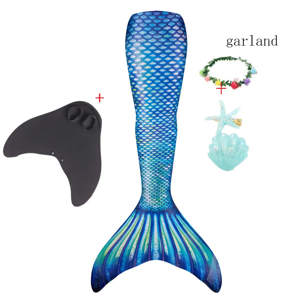 Купальный пляжный костюм Русалочки с моноластами купальник для косплея на