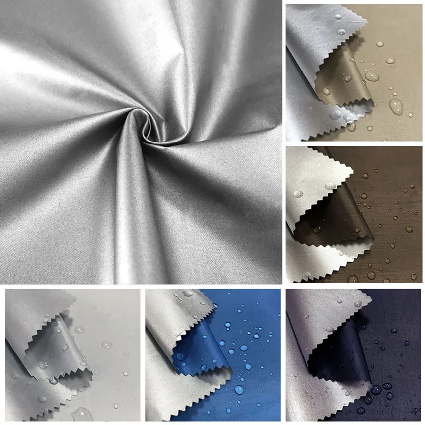 

1Meter Silver Coated Waterproof Fabric for Tent Outdoor Sunscreen Sunshade Umbrella Cloth Patches Textile Fabric And Coatings