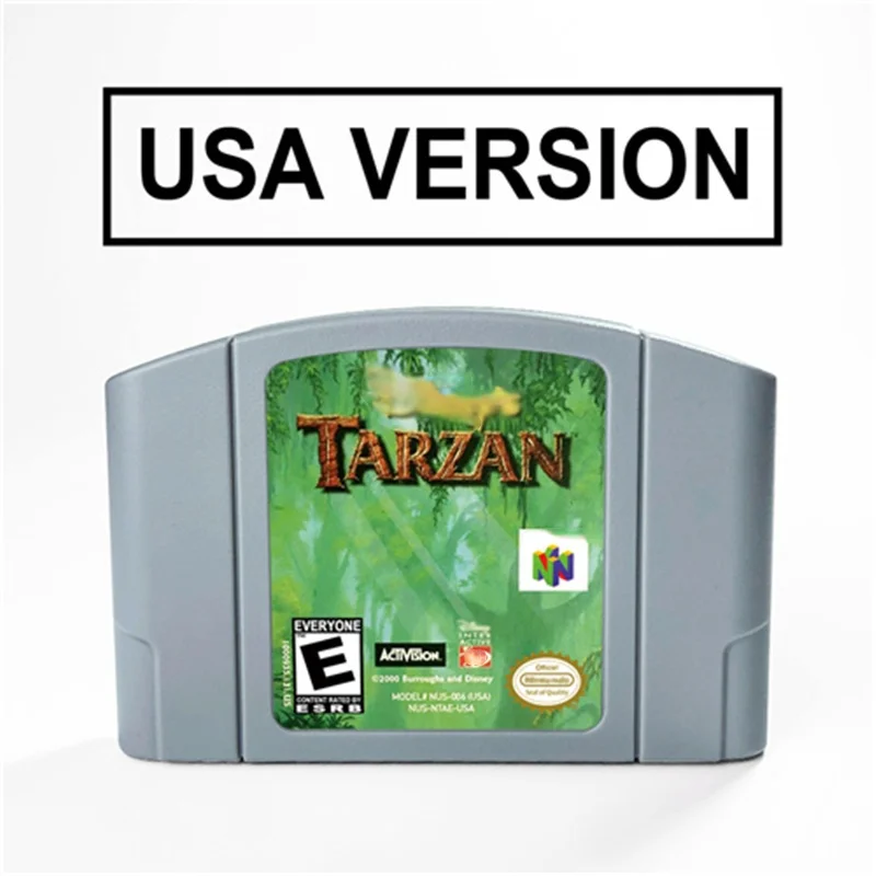 

Tarzan For 64 Bit Video Game Cartridge USA Version NTSC