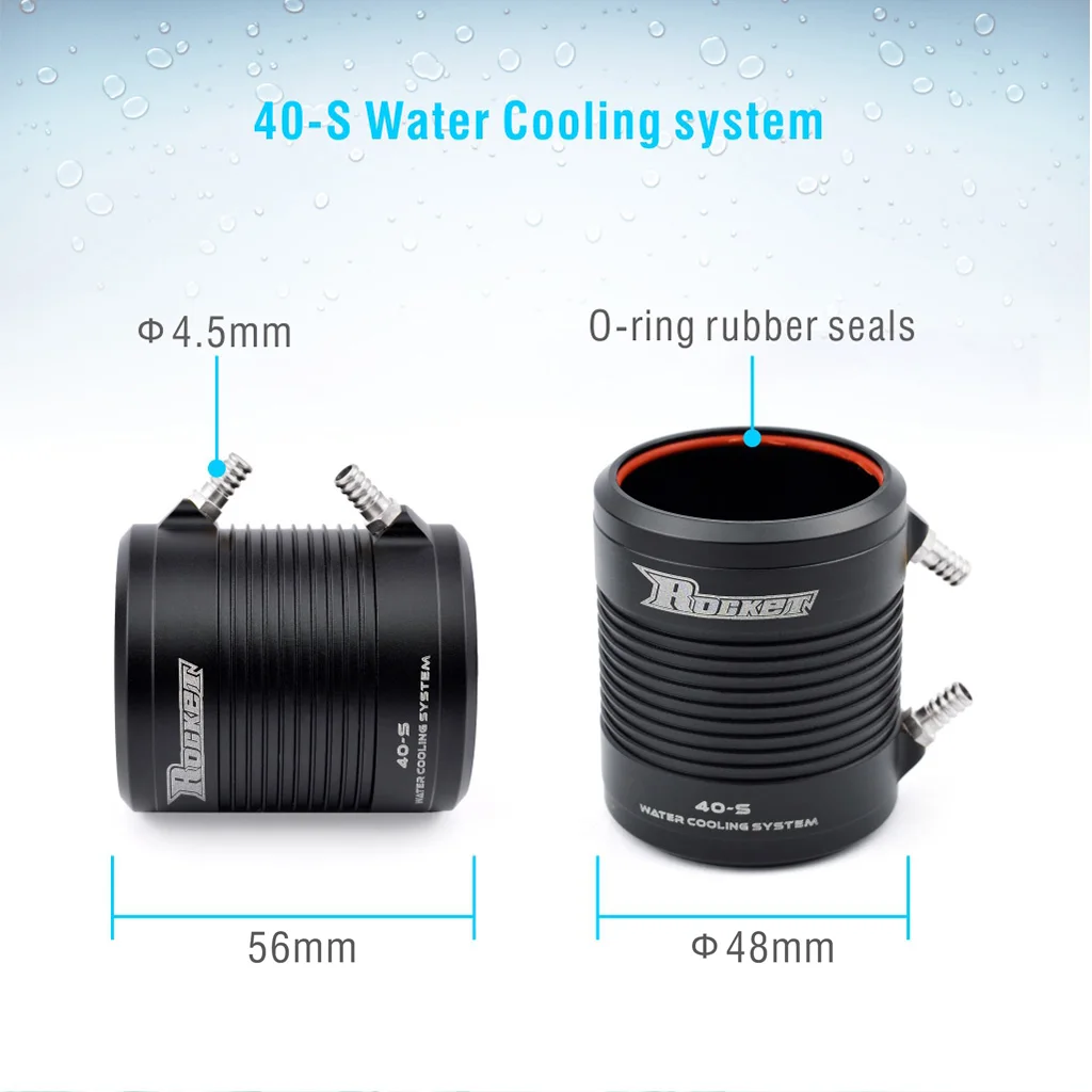 

Outperform Hobby ROCKET 5682 Brushless Motor with 56s Aluminum Alloy Water Cooling Combination Power Set for 160cm Long Rc Boat