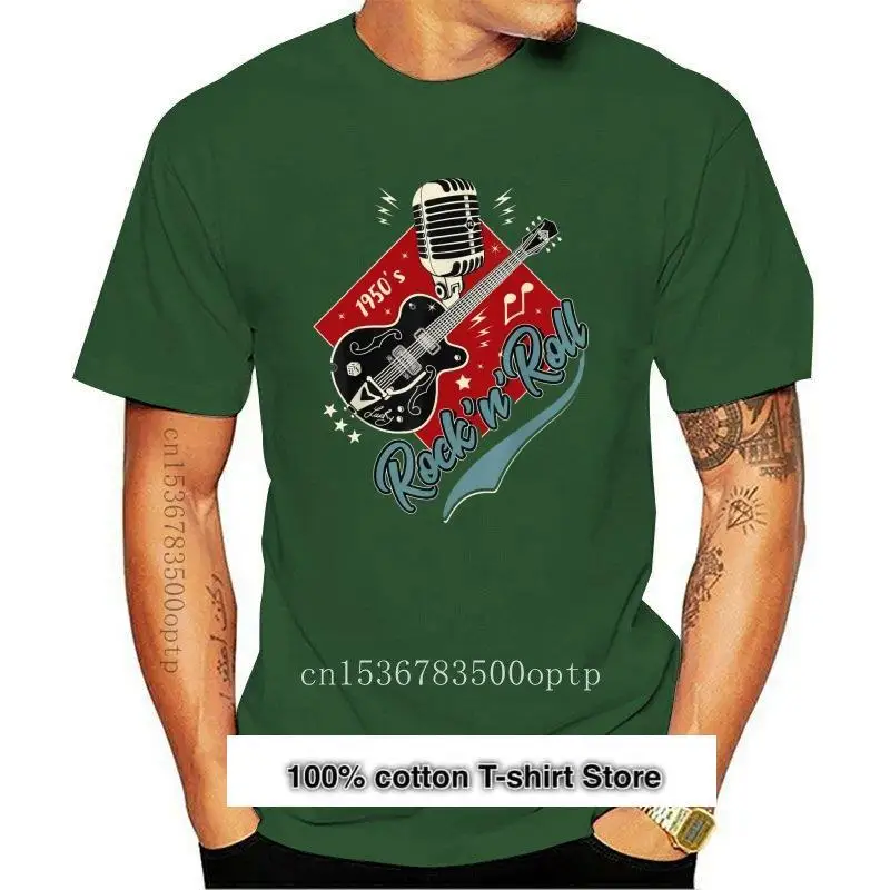 

Camiseta Rockabilly de los 50 de moda, ropa de columpio 2021 S, Greaser Rocker, negra, S-3Xl, новинка 1950