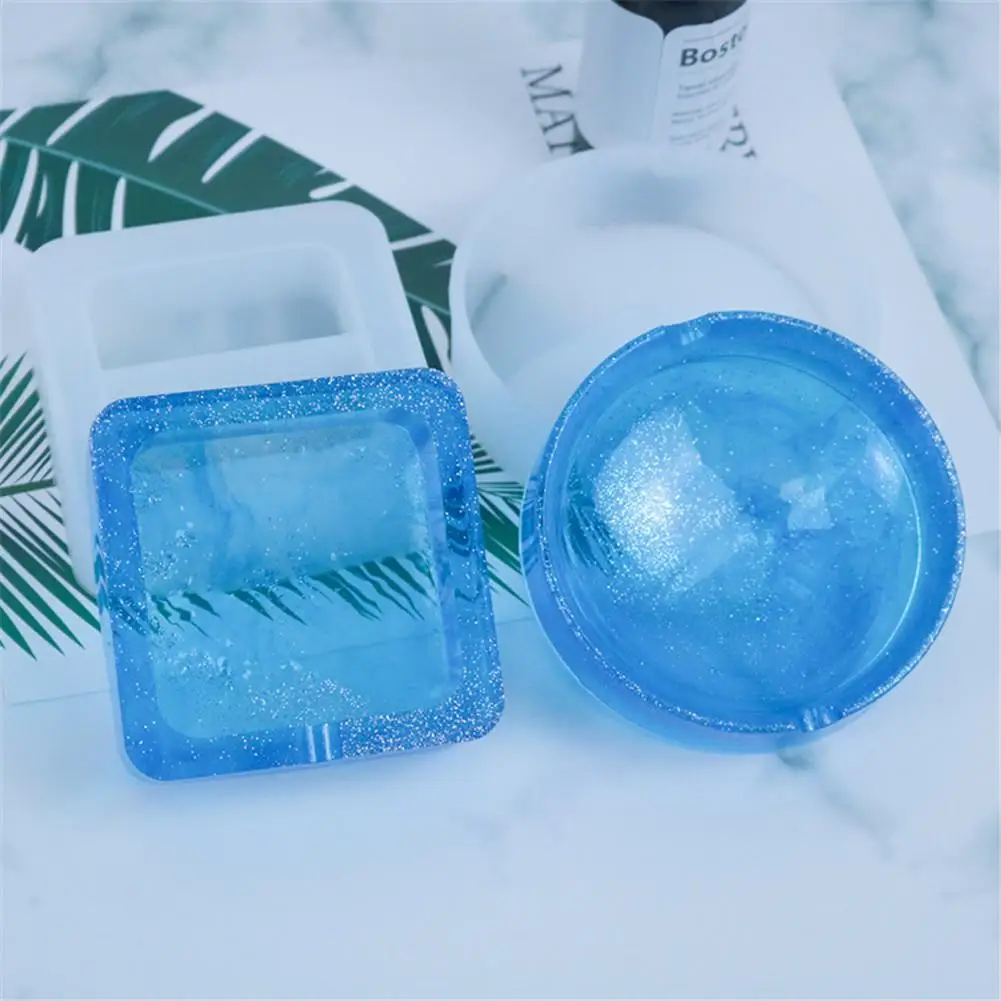 Квадратные формы для пепельницы эпоксидная смола силиконовые DIY ручной работы