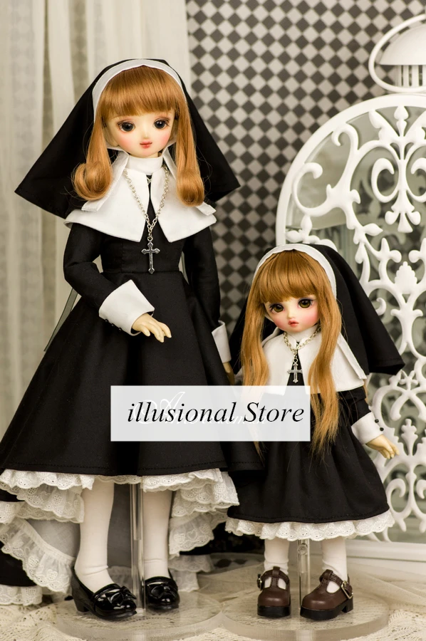 1/3 1/4 1/6 BJD SD кукольная одежда черное платье Лолита для 1/3 sd10 1/4msd bjd Кукла одежда вечернее платье