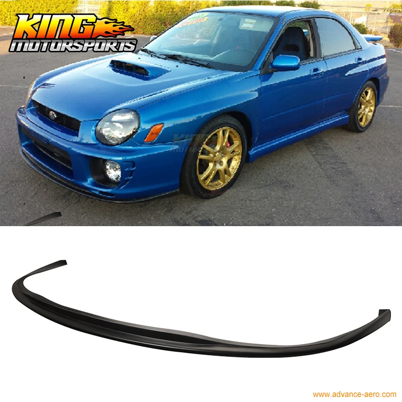 Подходит для 02-03 Subaru Impreza WRX 4Dr STI переднего бампера спойлер-уретан ПУ глобальная