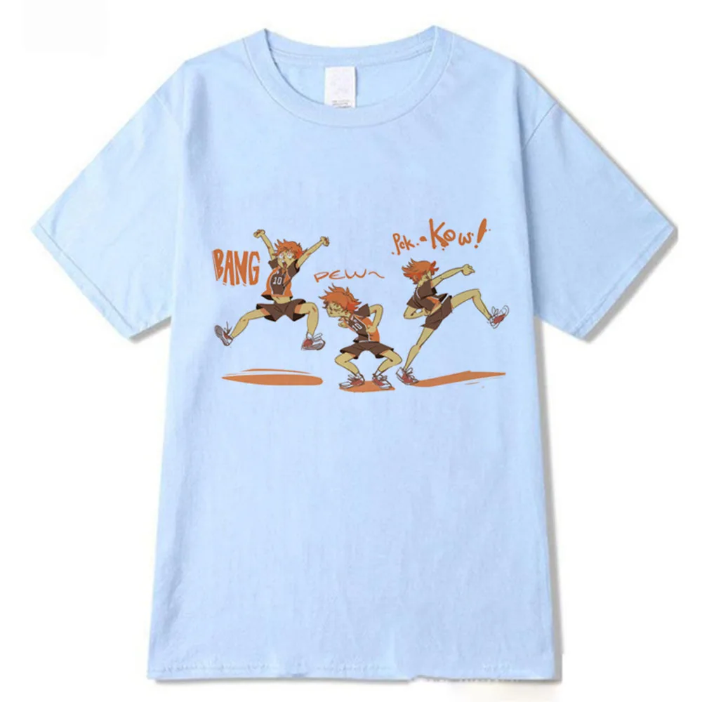 

Haikyuu Hinata Shoyo Women Funny T-shirt Clothes Female Anime Round Collar and Short Sleeves in Summer Funny