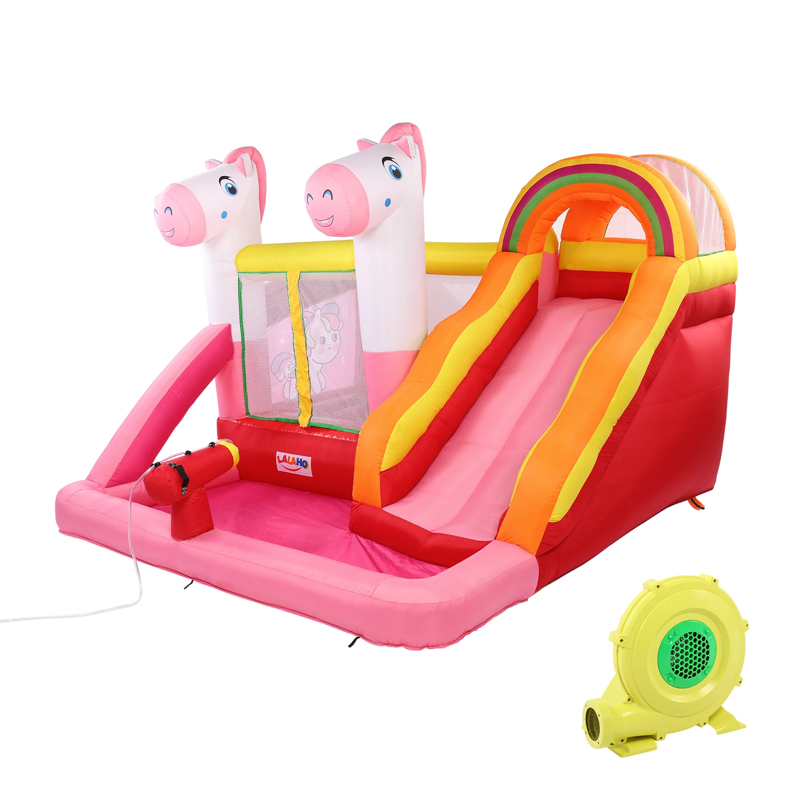 

Надувной замок для прыжков, горка для бассейна с воздуходувкой, уличная игра для сада вечерние, надувной детский домик для прыжков, милый во...