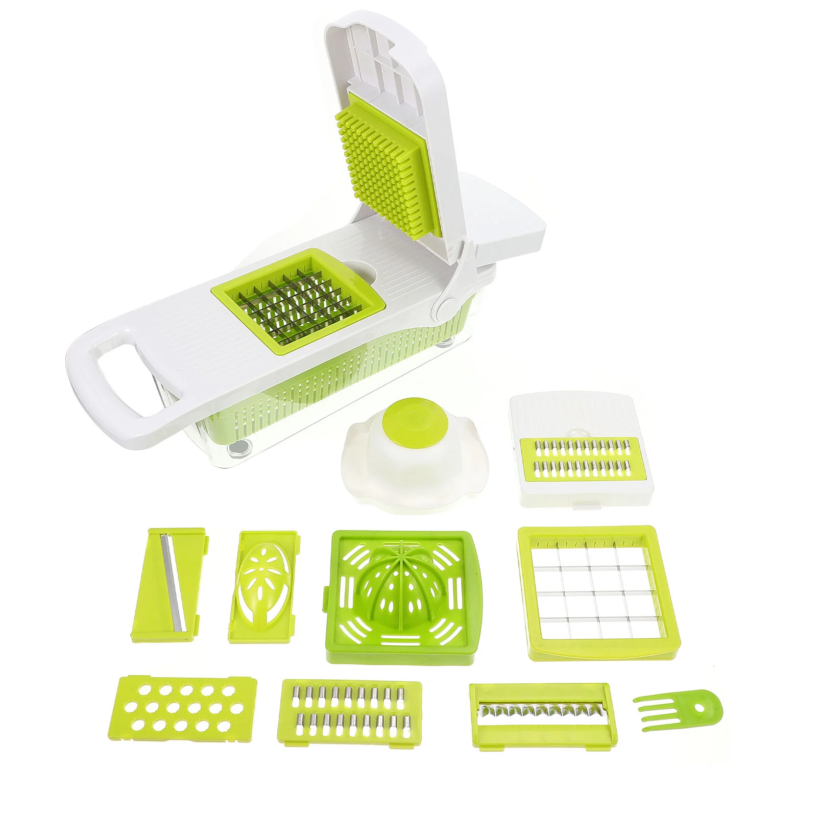 

1 набор, многофункциональная овощерезка, фоторезак для моркови (белый зеленый)