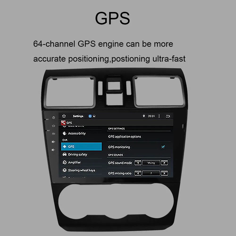 9&quot Octa Core GPS Navigation Head Unit Android 10.0 Car Radio For Subaru Forester 2015-2022 Multimedia Player Support Steering |