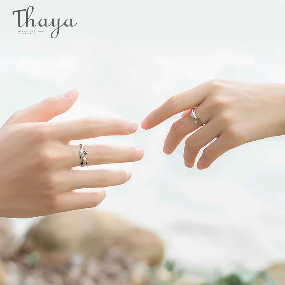 Thaya S925 Sterling Silver Ring Lively Meandering Fish High Quality Jewelry Rings For Women Lovers Gift