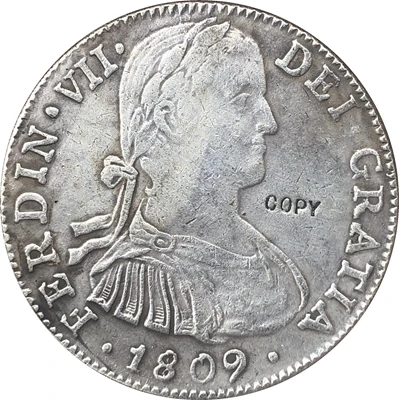 

Копия мексиканской монеты 1809