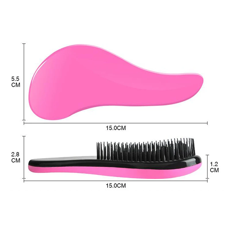 

Handle Comb Anti-static Massage Shower Hair Brush Salon Styling Hair Styling