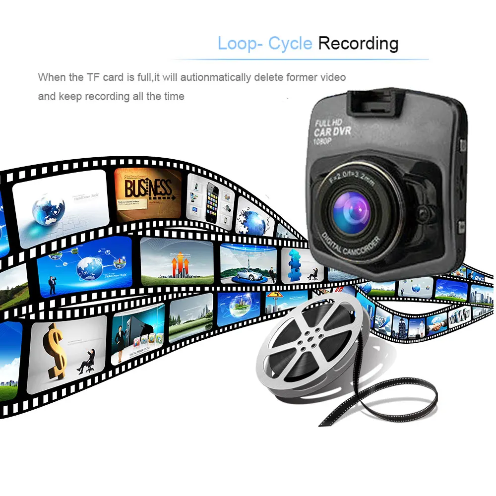 Podofo Видеорегистраторы для автомобилей автомобиля Камера Регистраторы Wi Fi камера