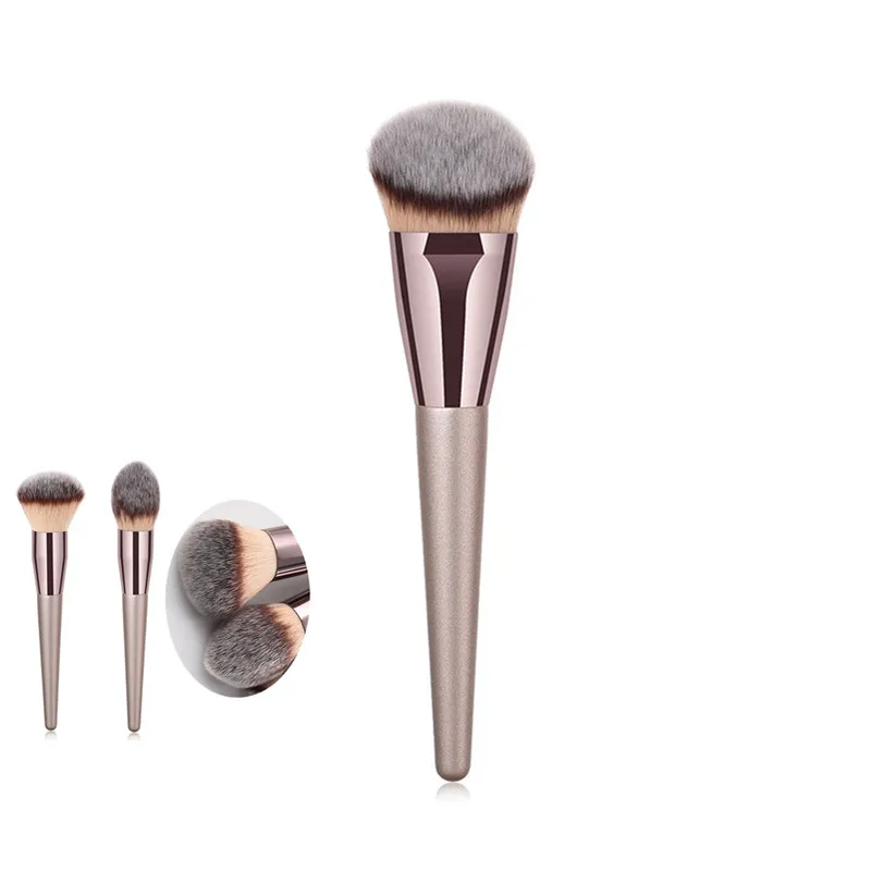 1 шт. Роскошные Металлические кисти для макияжа нанесения пудры румян теней век