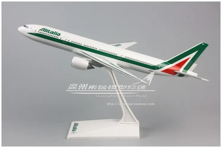 

32cm Alitalia ALITALIA Boeing B777 1:200 Assembled Airplane Model for Aircraft Collector Plane Model