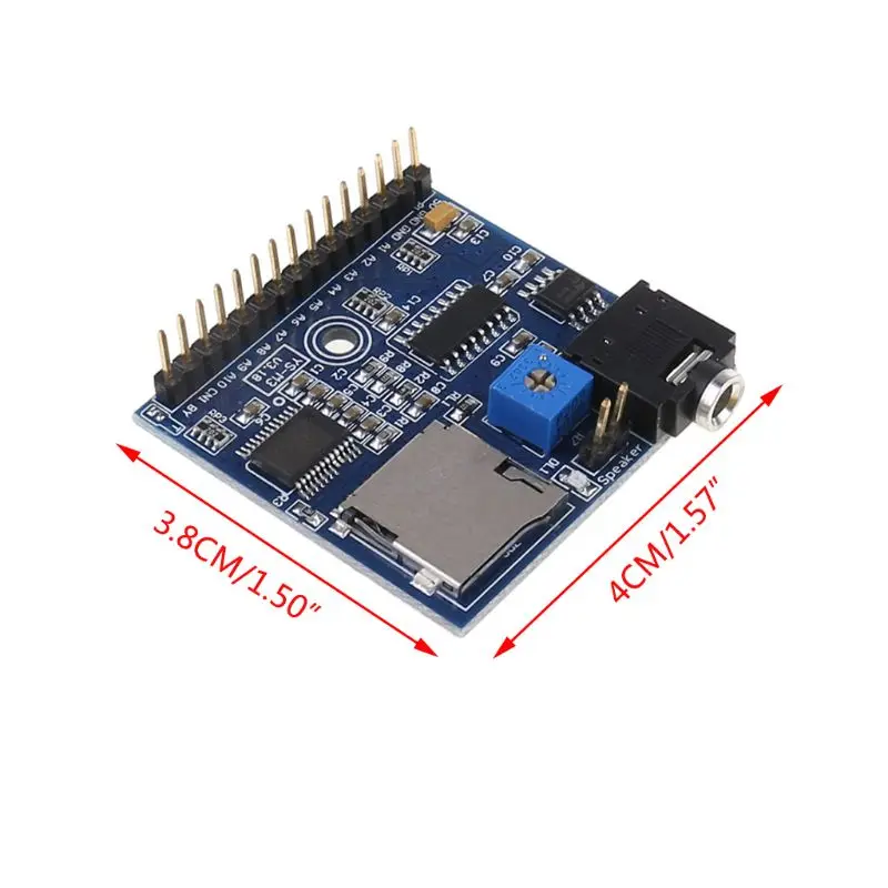 

DC 5V MP3 Voice Player Module SD/TF Voice Broadcast Trigger Player + 2 Ports