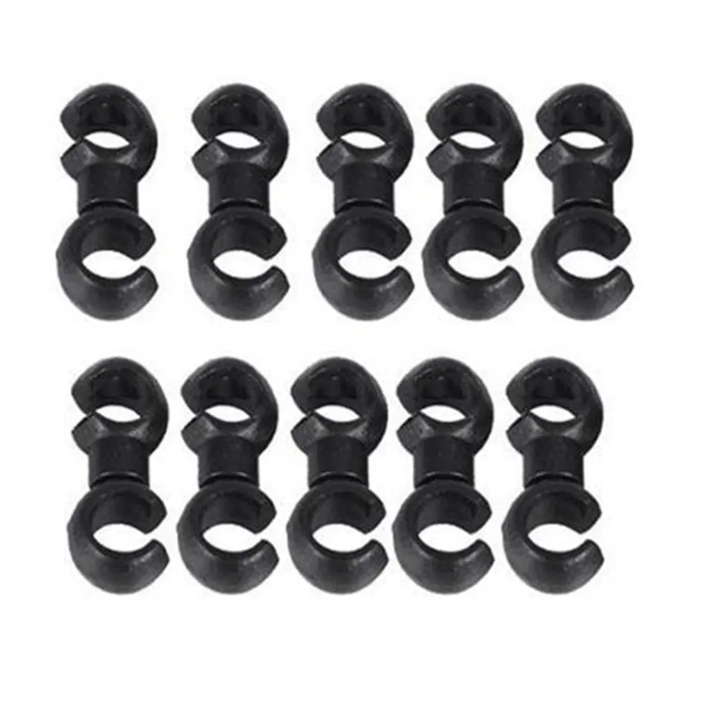 

10Pcs S Style Buckle Bike Brake Derailleur Shift Cable Line Tube Rotatable MTB Brake Line Pipeline Storage Device Ring Clasp