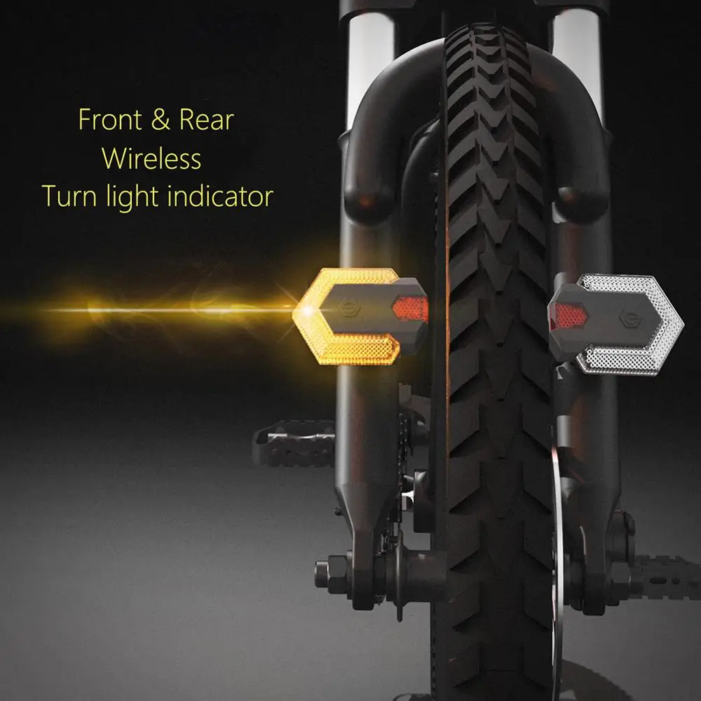 Bicycle Light Bike Turn Signals Front and Rear with Smart Wireless Remote Control Safety Warning Accessories | Спорт и развлечения